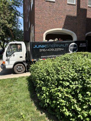 Junksternaut Junk Removal at The Hillcrest Apartments in College Hill.