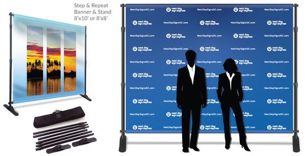 Step & Repeat Banners and Backdrops for a Professional Look!
 Order today on our website:  https://nextdaysignsdc.com/start/