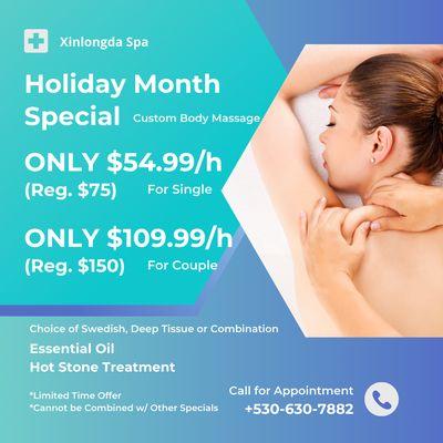 Xinlongda Spa
 2500 Zanella Way Suite B, Chico, CA 95928
 Call us at 530-630-7882