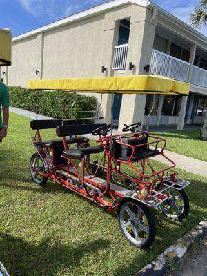 Surrey bike for four people