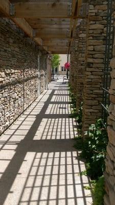 Nice covered walkway