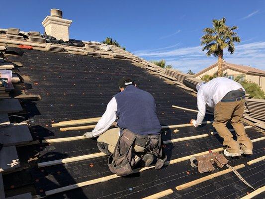 Tile roof repair