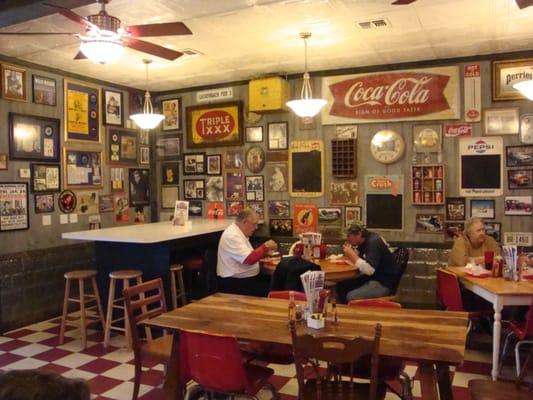 Inside main dining area