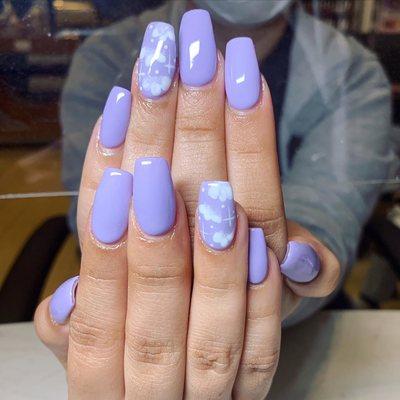 Cloud & romantic purple polish