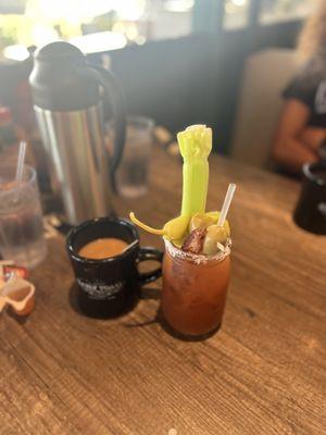 Coffee and Bloody Mary