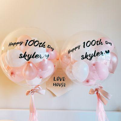 Custom mini bubble balloons