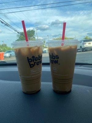 Disgusting iced Carmel coffee