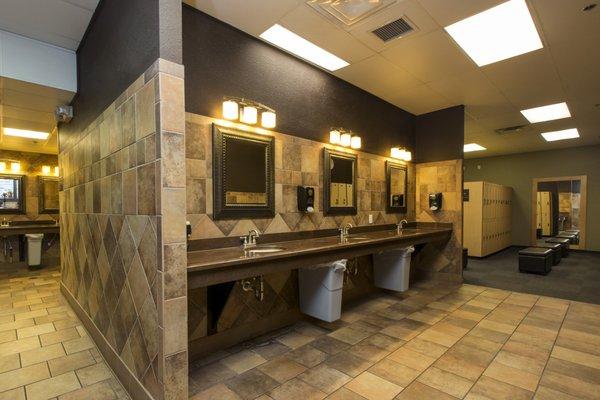 Beautiful locker rooms to make getting ready an easy, enjoyable experience.