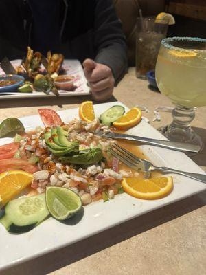 My mixed ceviche plate  it was everything!!!