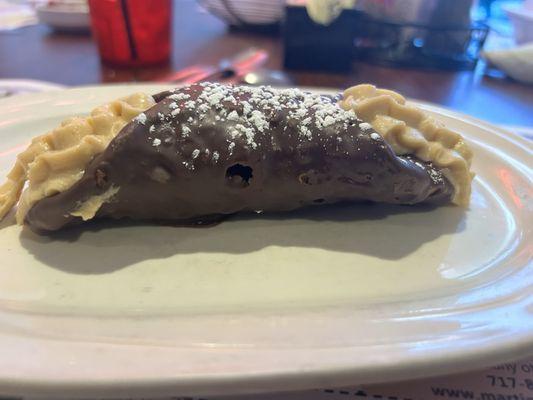 Peanut Butter and Chocolate Cannoli Heaven on a plate!