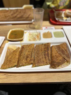 PANEER BHURJI DOSA WRAP