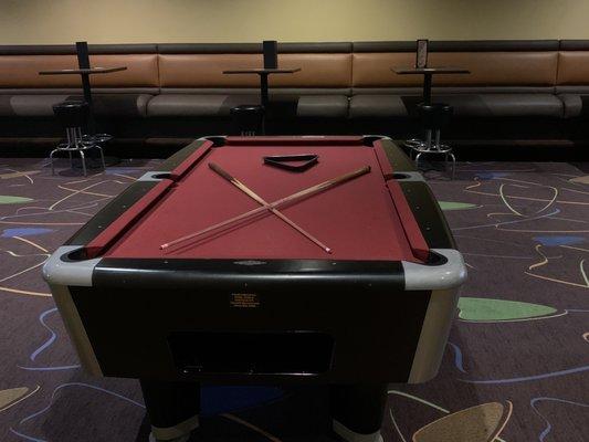 Not the best tables $2 to play and I wouldn't come to play pool