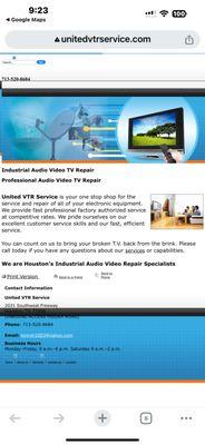 Electronic audio video repair