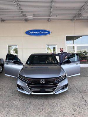 Me and Joey with my new car!