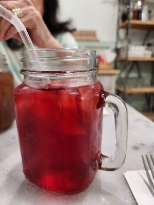 Hibiscus Mango Iced tea