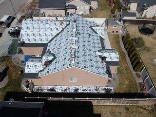 New roofing system being installed by GreenForm!