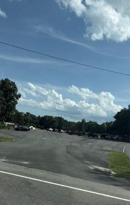 Parking lot when I couldn't get Tee time.