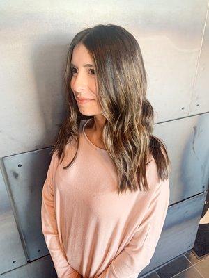 Foilayage/balayage and haircut