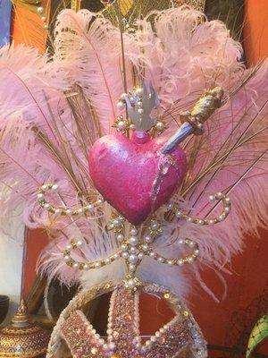 Stunning Carnival headpieces by local artist, Caroline Thomas