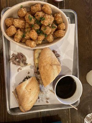 Truffle dip and tots