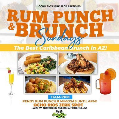 Rum Punch & Brunch Sundays! Every Sunday!