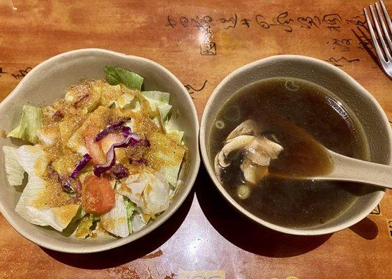 Salad and Miso Soup