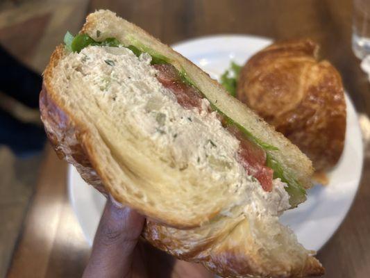 Chicken Salad Sandwich on croissant