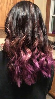 my purple and pink hair by heather