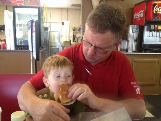 All ages love Brick City Grill! Great hamburgers.