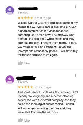 5 star reviews!