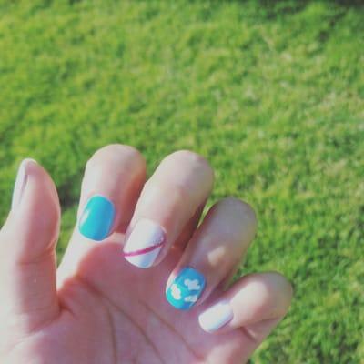 Beautifully done summer nails