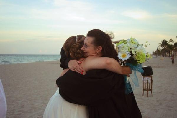 I love my job. This was a beautiful wedding on Hollywood Beach. My life has been blessed with each couple I meet.