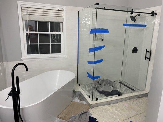 Shower glass