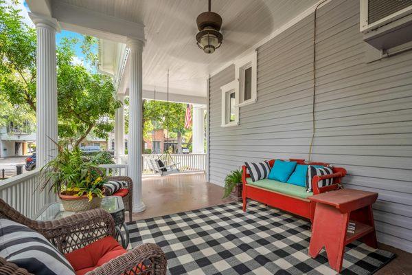 Front patio wraparound porch