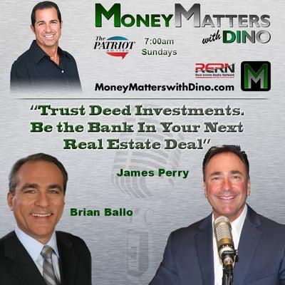 Money Matters with Dino on AM1150 Sunday Morning June 22, 2014 at 7:00 am featuring James Perry and Gabriella Gilles.