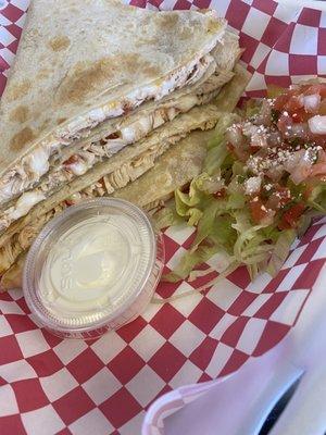 Chicken quesadillas