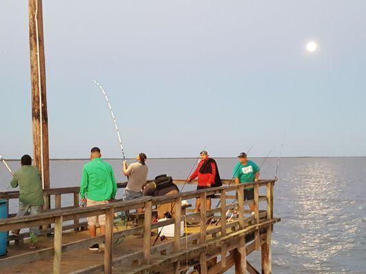 Fishing pier on Baffin Bay