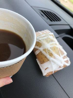 Americano and a mini loaf