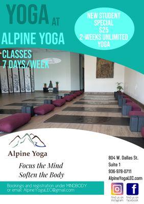 Yoga Classes in Conroe Tx 7 days a week