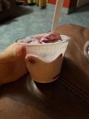 Fresas Con crema