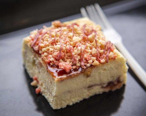 Our Gluten Free Strawberry Crumb Cheesecake