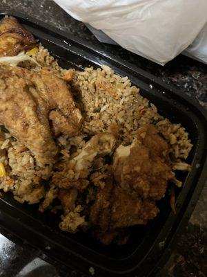 Chicken fried rice minus chicken