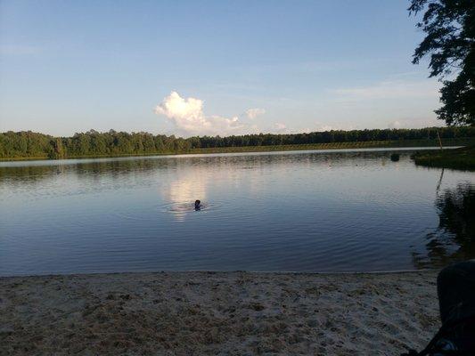 From the campground beach. This is a very quiet and peaceful campground.