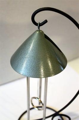 The Metallic Collection ~ Patina shown.  Another addition to our Sprite line of solar chimes.  Other metallic color options.