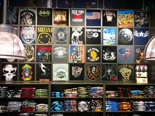 Printed T-Shirt Wall