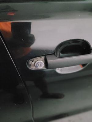 This is what they have done to my Right rear door outside handle,  to rip me off.