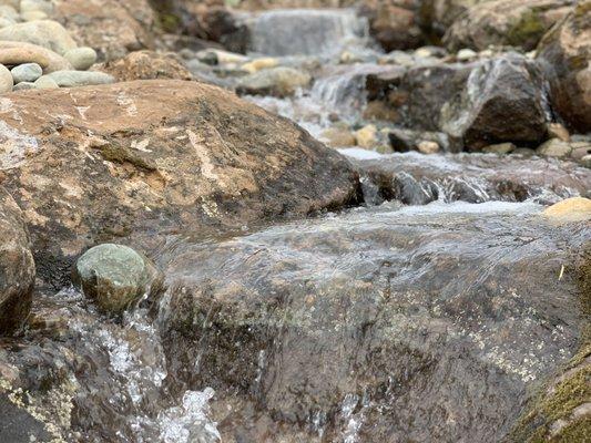 Waterfall close up. Lincoln, Ca