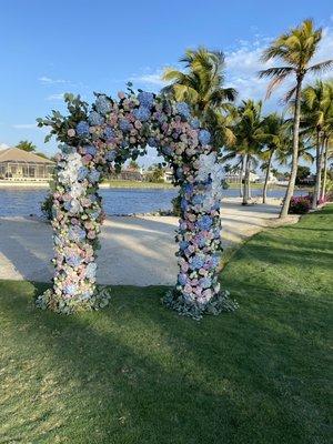 Beautiful arch with blues