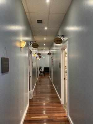 Hallway to aestheticians