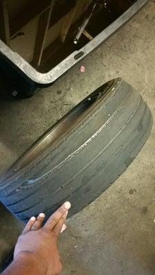 This is what my tires looked like.